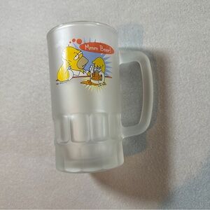 Vintage 1998 Homer Simpson “In Your Face” Frosted Beer Mug The Simpsons Mmm Beer